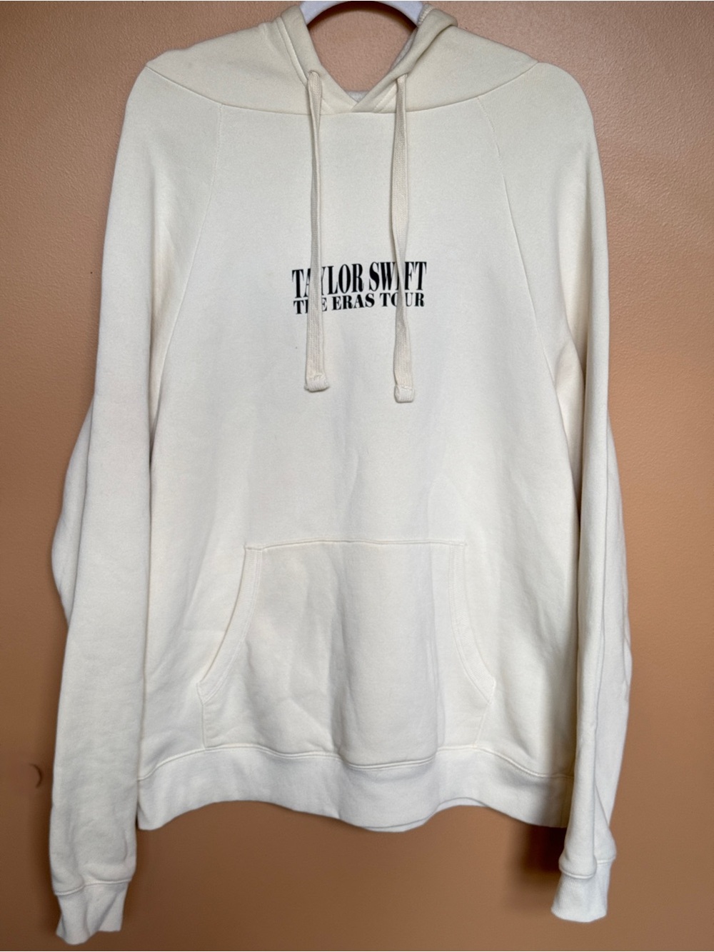 Taylor Swift The Eras Tour Cream Pullover Hoodie Size Small